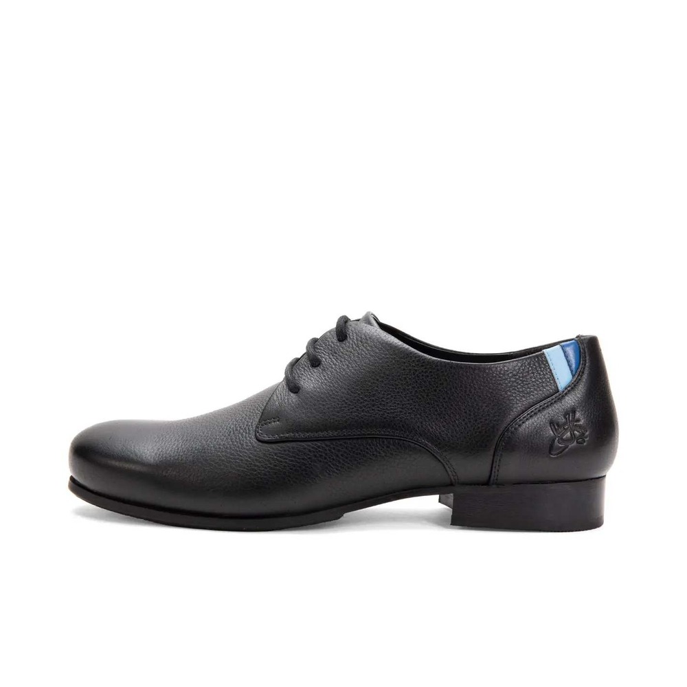 John Fluevog CBC Black Pebbled Leather Derby Oxford Shoes Mens 7 Womens 9